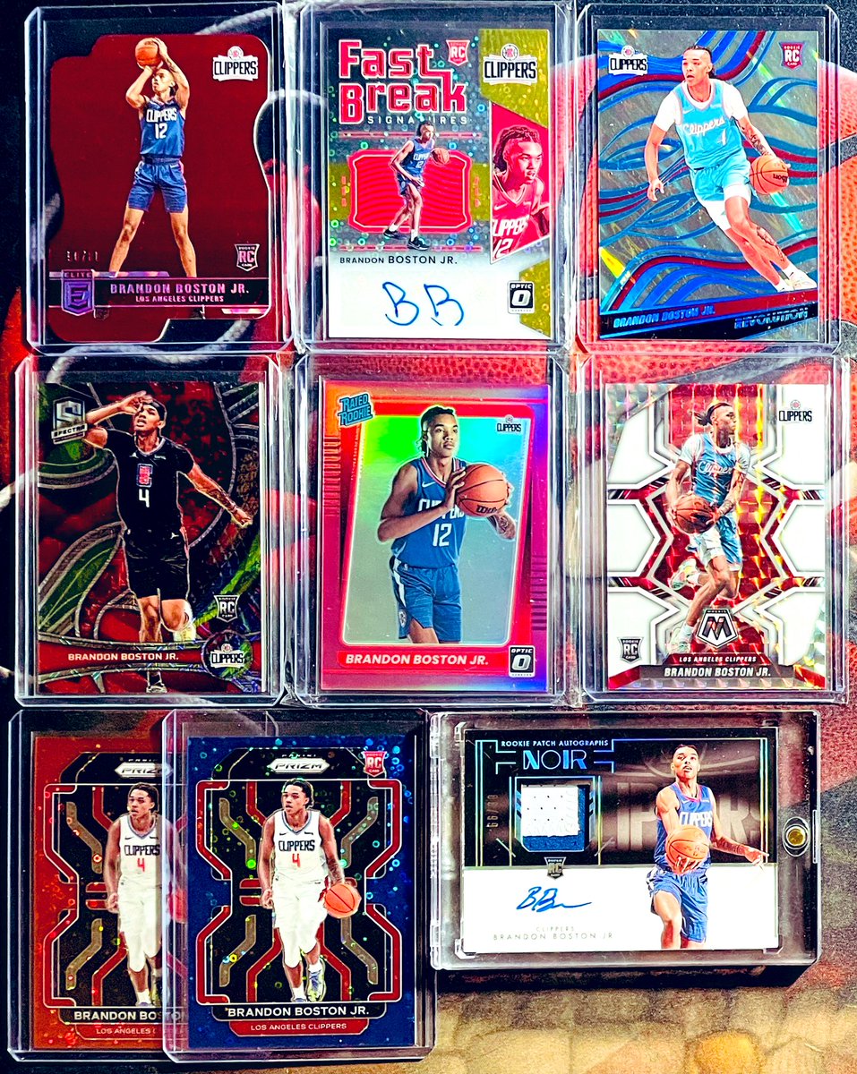 Been a while since I dropped a BBJ PC update.

Well, here ya go!

/88, /10, /10, /25 x3, /100, /150, /99

If anyone has anything cool, hit me up!

#BrandonBostonJr #Clippers #LAClippers #KentuckyBasketball #KentuckyWildcats #BBN #KentuckyCards #KentuckyCollector