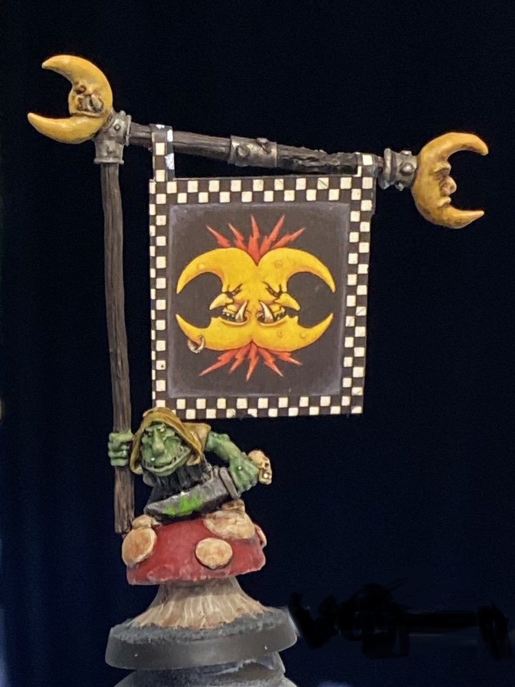 Now with classic sticker banner #oldhammer #warhammer #theoldworld #goblin