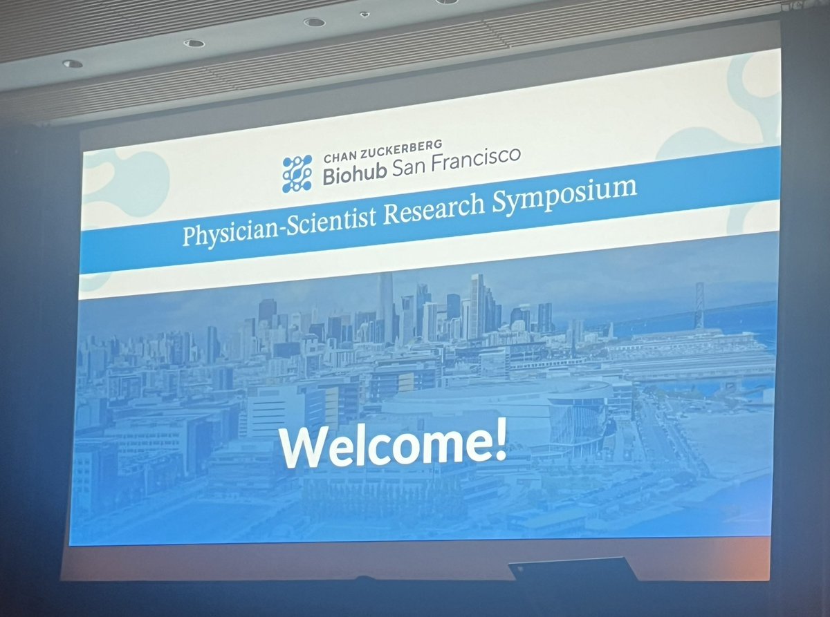 Enjoyed attending the @czbiohub #CZBioHubSF Physician-Scientist Research Symposium today. The fellows were truly inspiring. Looking forward to the next application cycle and hoping they accept new fellows!