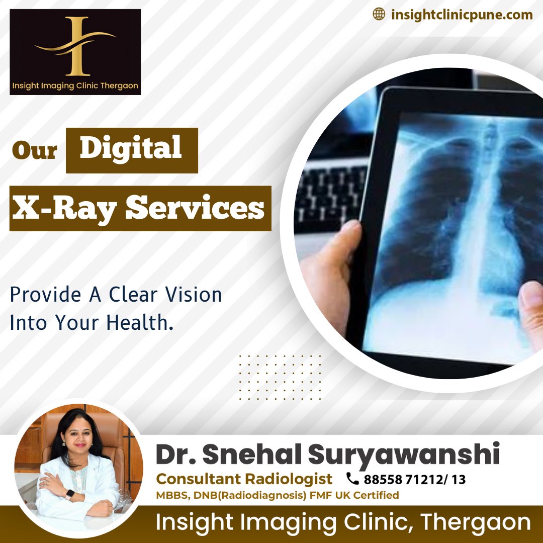 Get a crystal-clear insight into your health with our advanced Digital X-ray services, ensuring precision and accuracy in diagnosis.

🌏insightclinicpune.com
📞088558 71212

#insightclinicpune #DigitalXRay #HealthInsight #PrecisionDiagnosis #AdvancedTechnology #MedicalImaging