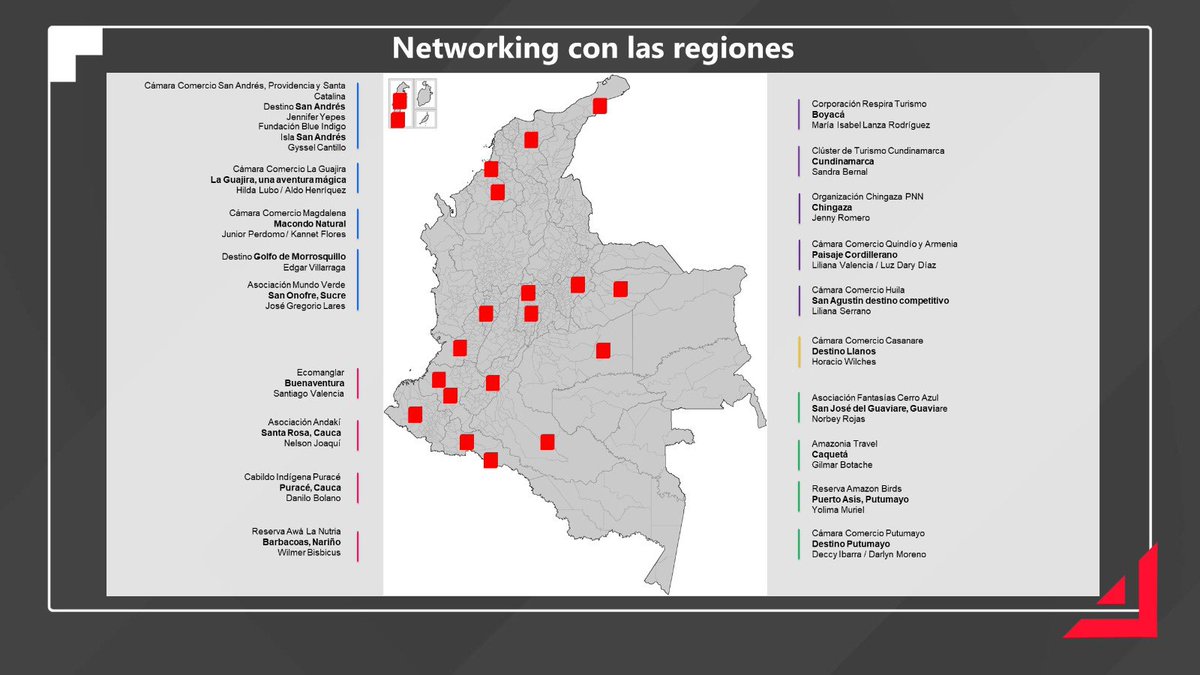 AmaliaVsquez3's tweet photo. Gestores de turismo de todo el país reunidos para desarrollar las recomendaciones de la 1ª Cumbre Latinoamericana del Consejo Global de Turismo Sostenible @GSTC_ del 27 al 29 de mayo en Santa Marta.
El encuentro “Turismo Sostenible: miradas desde la gobernanza territorial” fue respaldado por la Embajada Suiza🇨🇭a través del programa #ColombiaMásCompetitiva implementado por @Swisscontact, y en alianza con @MincomercioCo y @USAID_Colombia. Junto a proyectos de 20 destinos, generamos recomendaciones para un turismo responsable que beneficie a las comunidades locales y preserve nuestros recursos naturales y culturales🍃