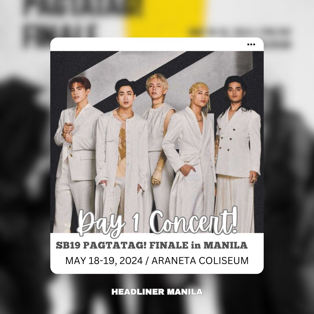 A'TIN PAGTATAG! FINALE DAY ONE IS TODAY! 😍

📍ARANETA COLISEUM

Presented by: @SB19Official @1zentertainment
#PAGTATAGFINALE #SB19 #sb19pagtatagworldtour #SB19