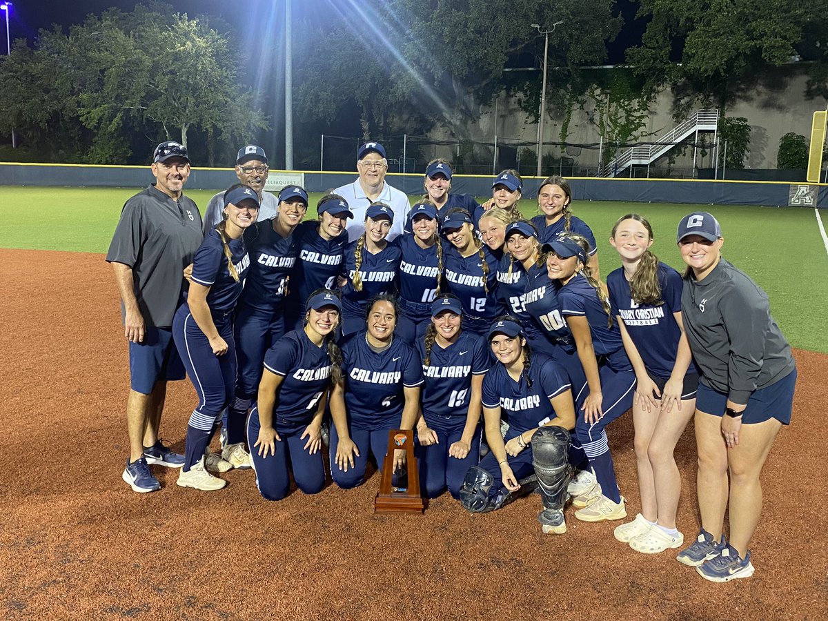 FHSAA Class 3A Region 3 Champs!Warriors defeat Academy of Holy Names 5-0 to advance to the final four! They play Baldwin on Tuesday at 5:00 pm at Legends Way.  Multi hit games for Garcia, Cushman, Tamulski-triple and 2 rbis and Talley with a home run and 3rbis. #WeAreWarriors