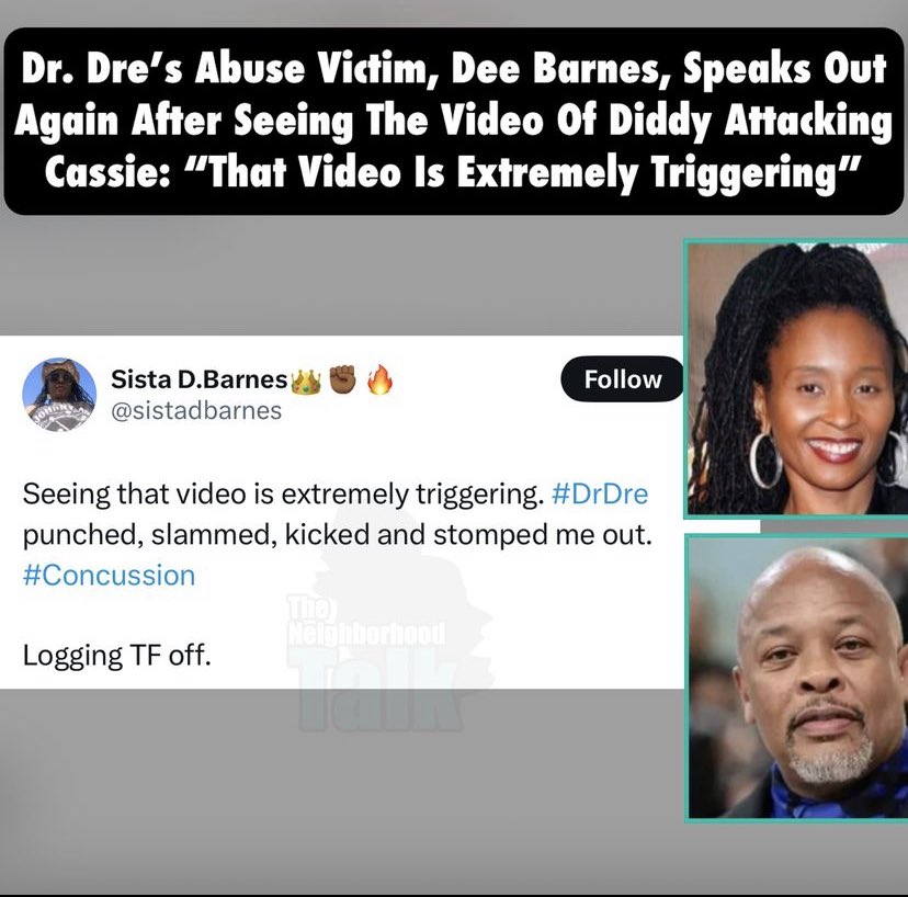 We ain’t forgot about Dre… y’all better have this energy for Dr. Dre & what he did to Dee Barnes & Michel’le to Cassie & Diddy is the tip of the iceberg Damn Diddy & not one friend or artist defending you right now Justice for Kim Porter