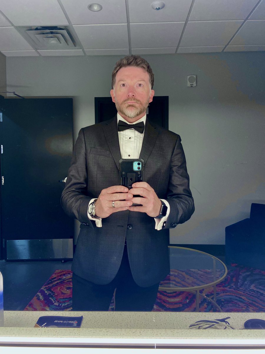Getting ready to emcee the LLS Visionaries of the Year Awards ceremony. Hey, you know I’m all about wearing a tux. 😉