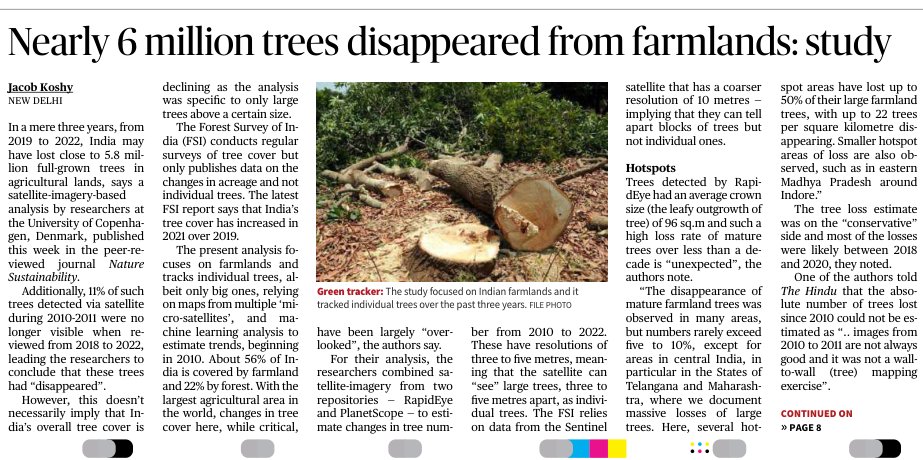 Nearly 6 million full-grown trees allegedly disappeared from farmlands in just 3 years. Speechless! 
.