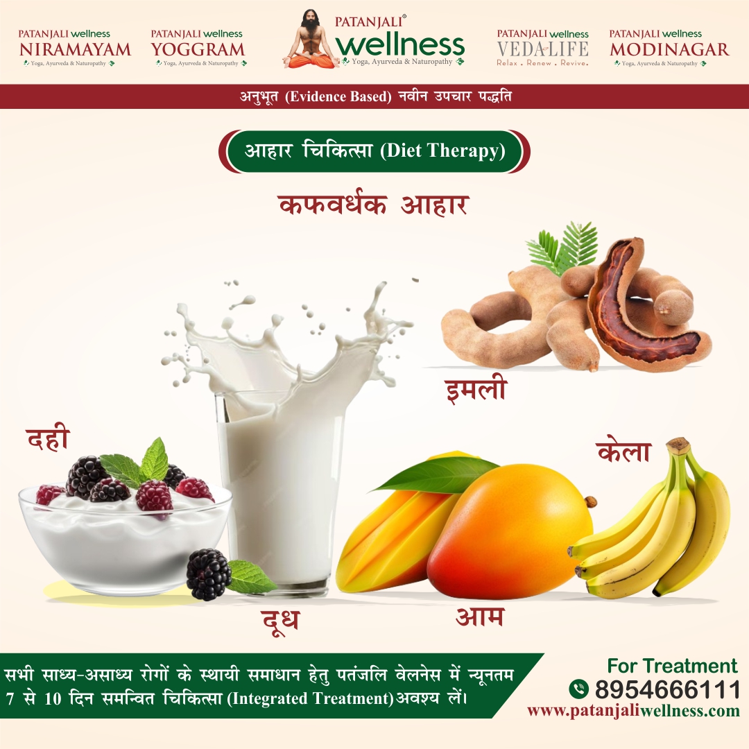 कफवर्धक आहार  चिकित्सा (Diet Therapy)

.
.
.
For Treatment & Booking at Patanjali Wellness Center.
Call us on 08954666111
Or Visit - patanjaliwellness.com
#PatanjaliWellness #SwamiRamdev #HolisticWellness #YogaTherapy #Naturopathy #TraditionalTherapies #HealthyLiving
