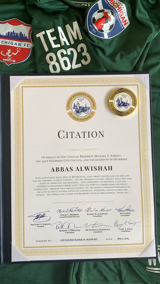 Thank you 🙏 City of <a href="/Dearborngov/">City of Dearborn</a> for supporting our youth community in Robotics and sports ⚽️🙏