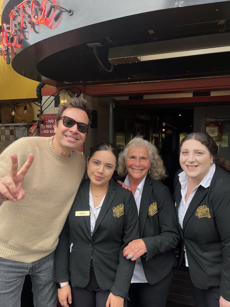 We're glad that Jimmy Fallon stopped by to enjoy the Clam Chowder at Old Fisherman's Grotto. We love it, too!