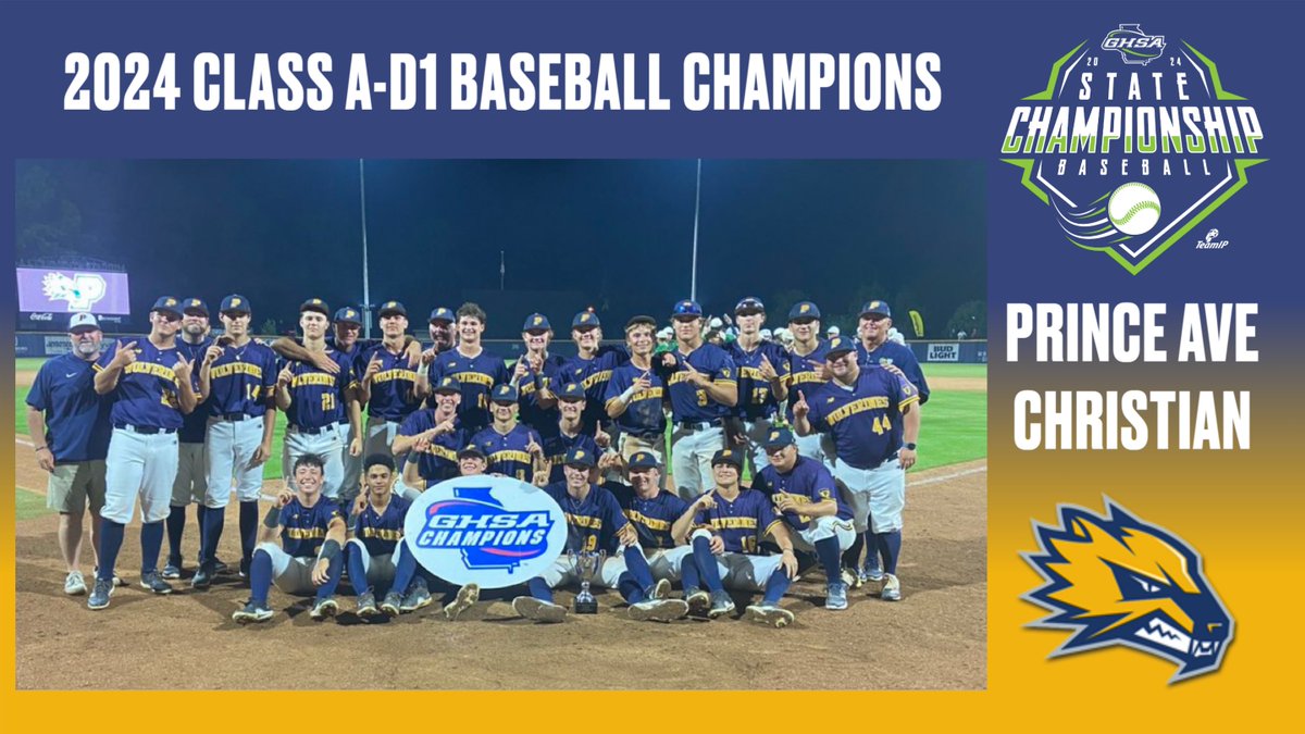 State Baseball Championships | ⚾️🏆 Congratulations to @PACSBaseball 2024 Class A-Division 1 Baseball Champions @MizunoSportsUSA @wilsonballglove