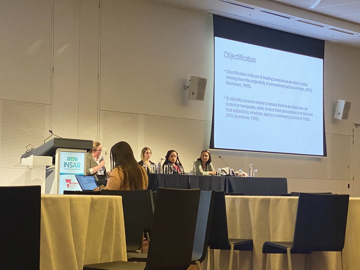 Dr Jac (@jacdenhouting) on Twitter photo Finishing #INSAR2024 with a powerful and vitally important panel on stigma, violence and discrimination, featuring the fantastic <a href="/DrMBotha/">Monique Botha is actually they/them ๐คท๐ปโโ๏ธ</a>, <a href="/DrAmyPearson/">Amy Pearson</a>, <a href="/DesiRJones/">Desi Jones</a>, and <a href="/DrVickiGibbs/">Dr Vicki Gibbs</a>. Finishing #INSAR2024 with a powerful and vitally important panel on stigma, violence and discrimination, featuring the fantastic <a href="/DrMBotha/">Monique Botha is actually they/them ๐คท๐ปโโ๏ธ</a>, <a href="/DrAmyPearson/">Amy Pearson</a>, <a href="/DesiRJones/">Desi Jones</a>, and <a href="/DrVickiGibbs/">Dr Vicki Gibbs</a>.