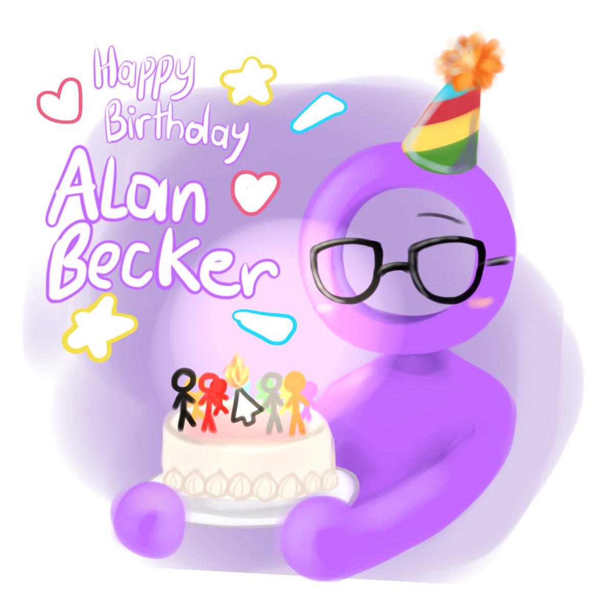 HAPPY BIRTHDAY ALAN BECKER 🎉🎂🎁🎊
#Alanbecker
#AvM #AvA
#stickfigure