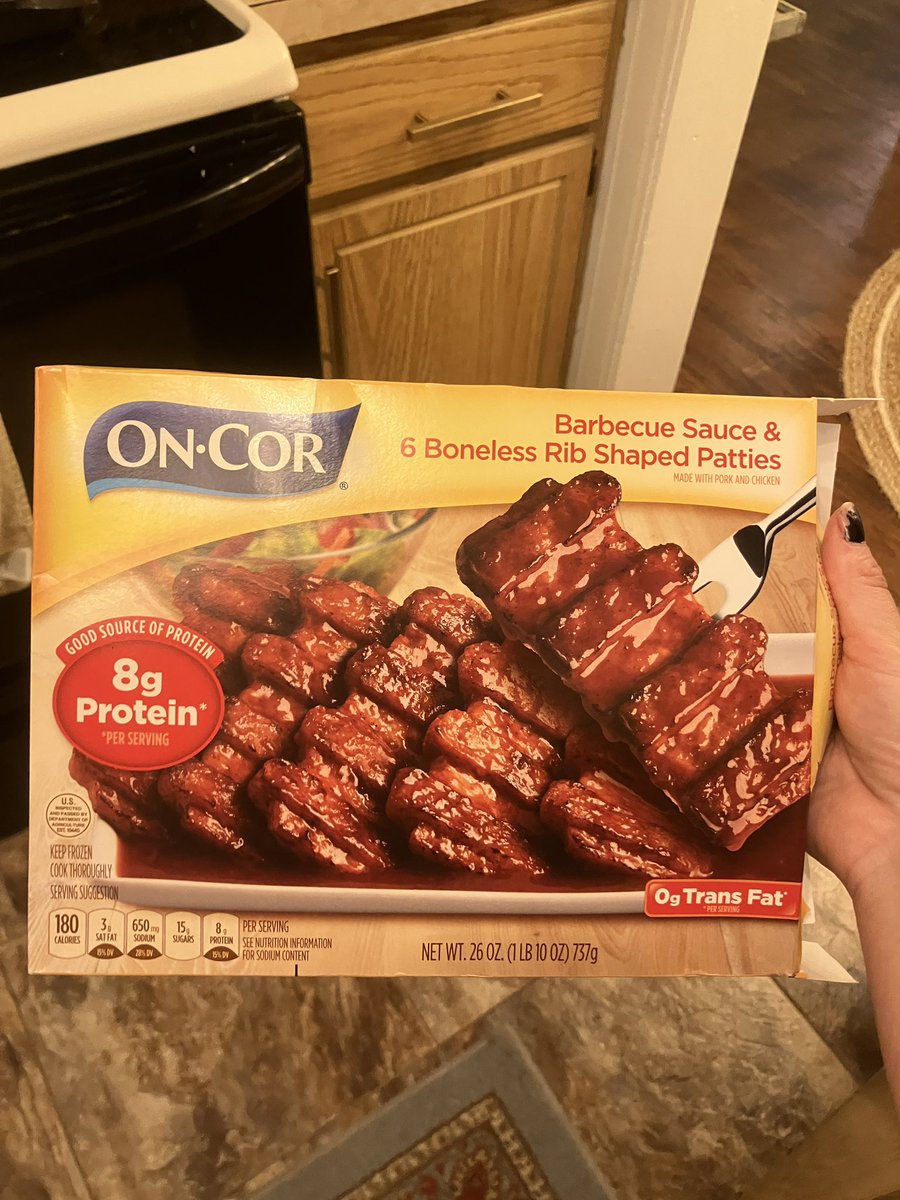 u know it’s bad when i break out the oncor bbq ribs