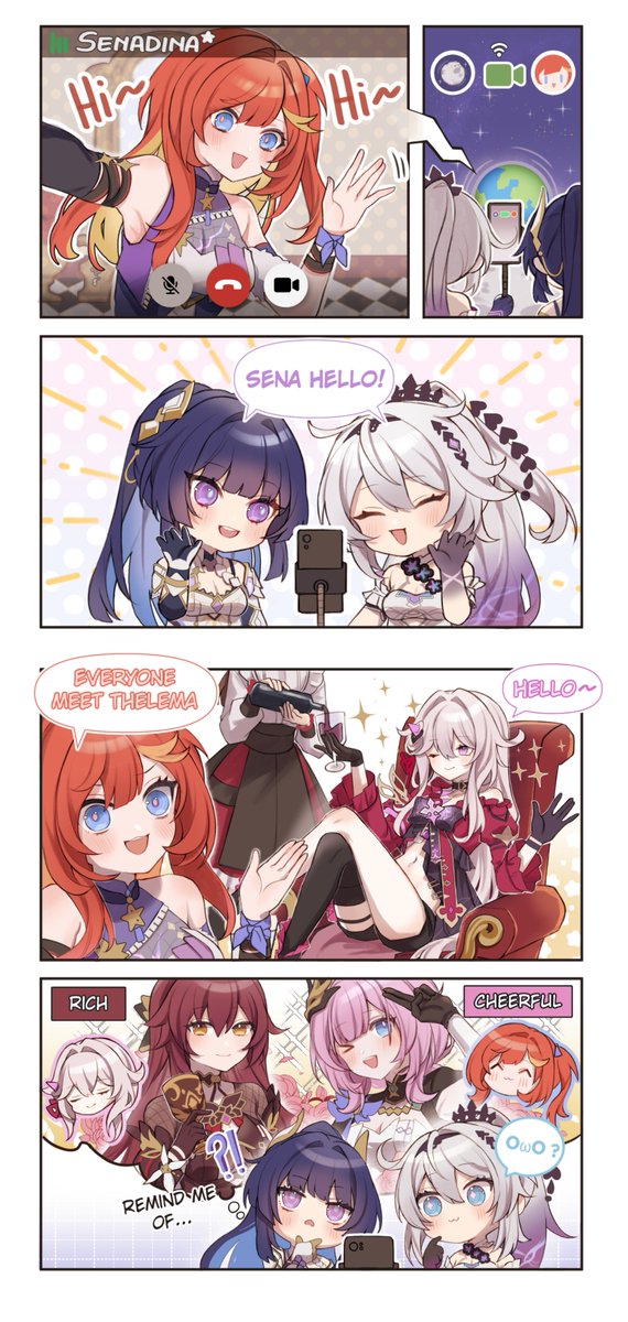 The same atmosphere, different people. Don't drink alcohol if you are underage! Kudos to Captain @kagurinne for the amazing fanwork! #HonkaiImpact3rd