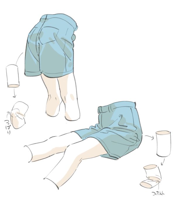 「denim shorts」 illustration images(Latest｜RT&Fav:50)