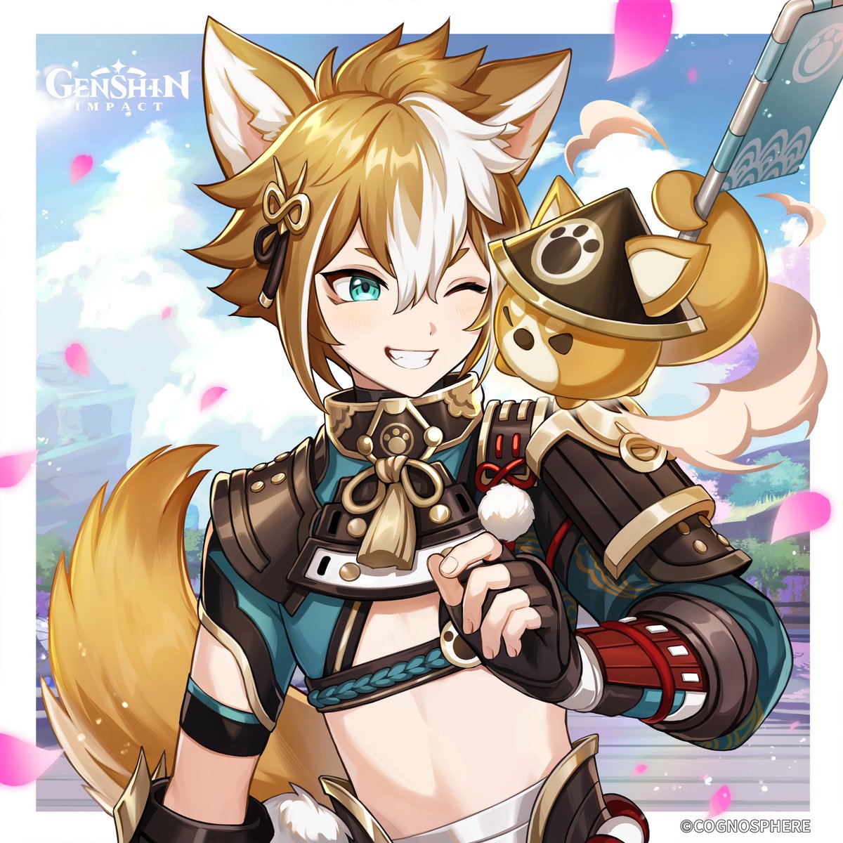 Happy Birthday, #Gorou! #GenshinImpact

Good morning! I was just about to start my training routine. Why don't you join me for a few rounds of strength training?
Regular training is crucial in order to respond to the various emerging situations on the battlefield.
On top of that,