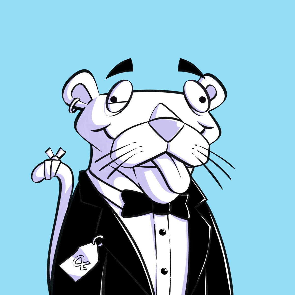 Unveiling Alfa Frens #30

'Kink Panther'
Owned by- @NFT_NWO 

Art Concept Breakdown-
- Lost his signature pink coat after chugging a bottle of bleach,
- Became the 2nd most popular panther in the industry after the release of Black Panther,