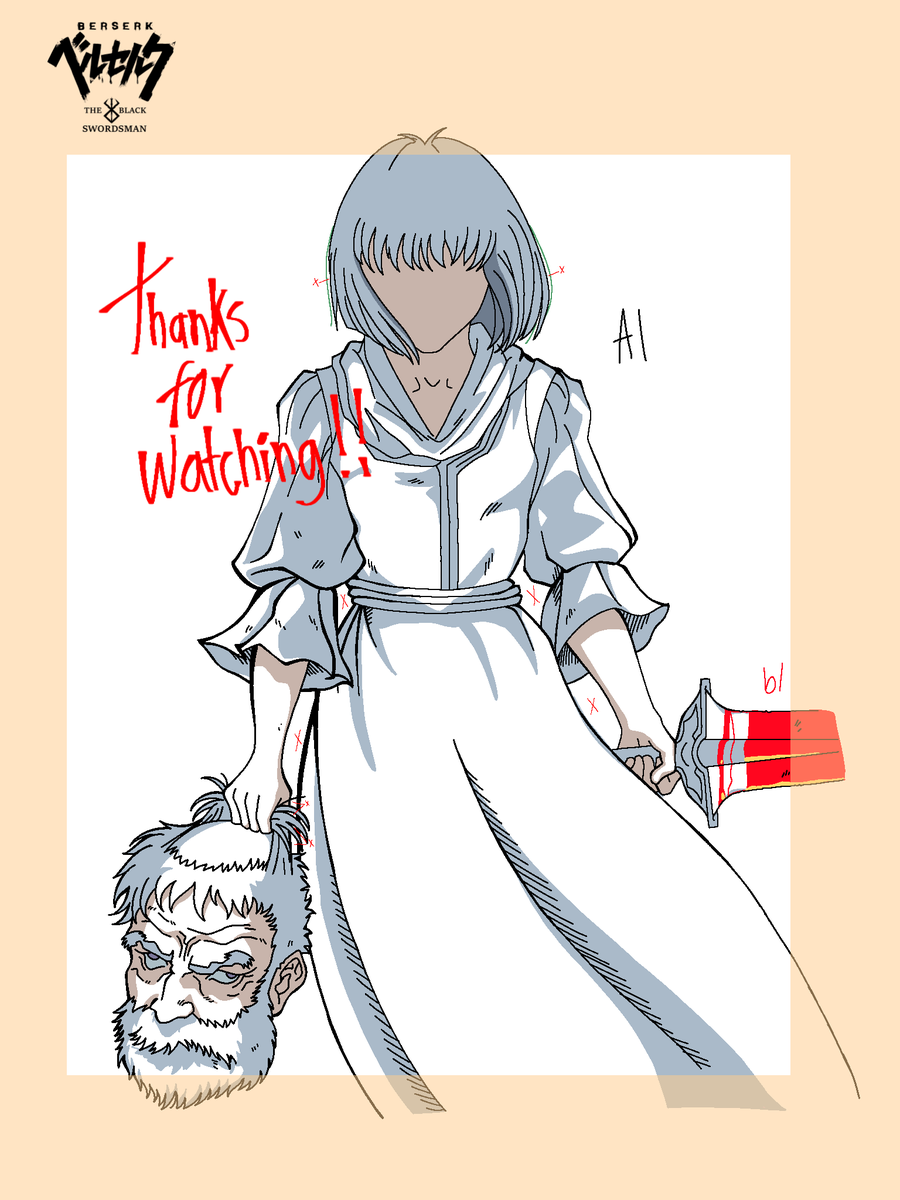 LAYOUT BY <a href="/WeylandCIA/">AnthonyVashj 🇵🇪</a> 
animation and cleanup by me.
#BERSERK #studioeclypse