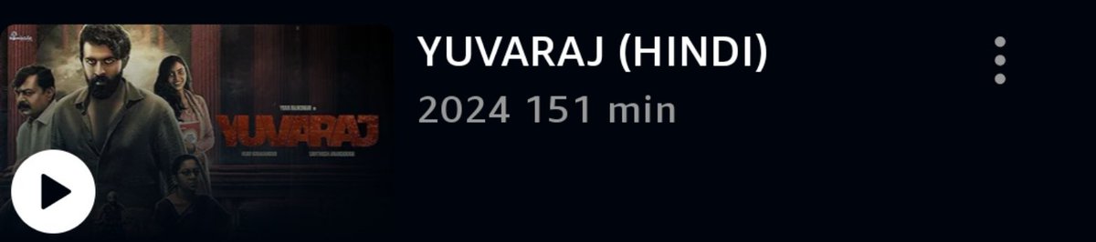 SHDMOVIES's tweet image. #Yuva in Hindi as #Yuvaraj Now Streaming on @PrimeVideoIN.

@SanthoshAnand15 @yuva_rajkumar @gowda_sapthami #AchyuthKumar 
@VKiragandur @AJANEESHB @ChaluveG @shyam_chabria @anandchabria  @DopShreesha @yogigraj