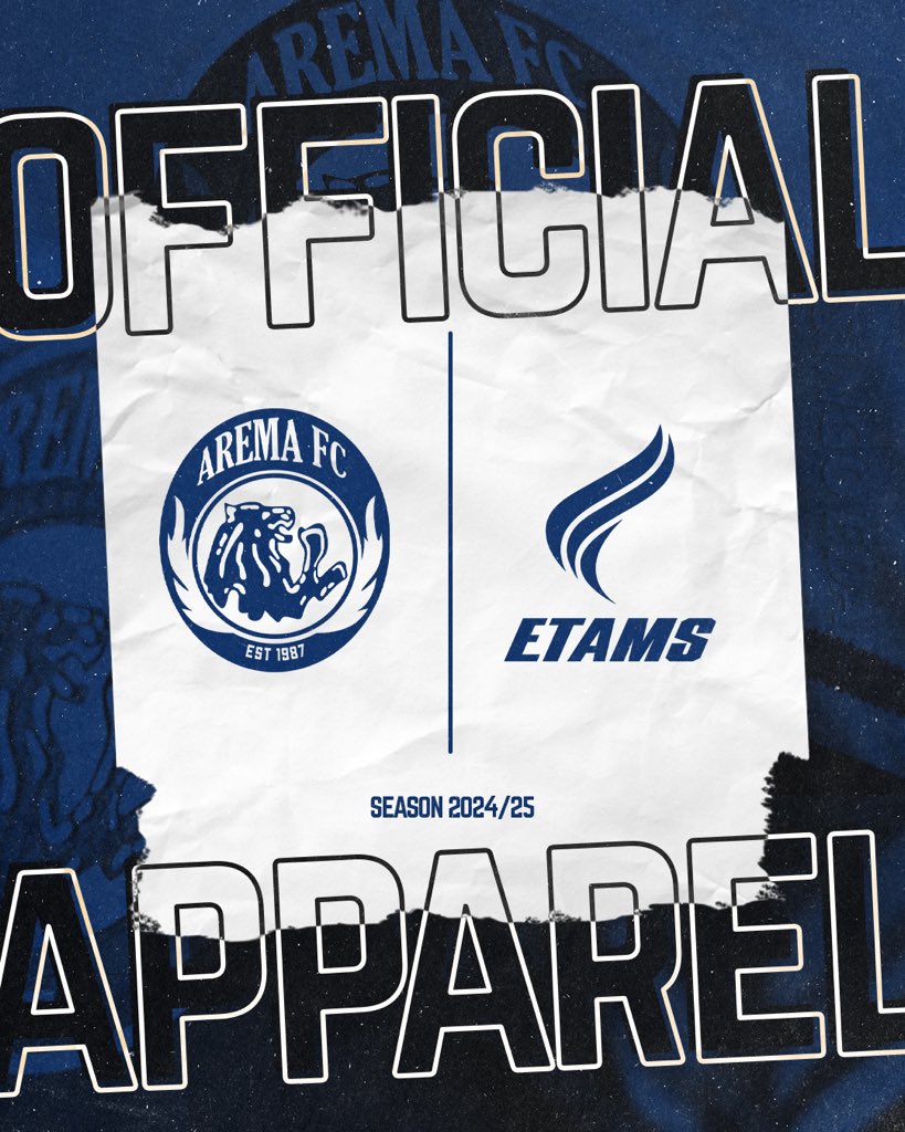 𝗔𝗥𝗘𝗠𝗔 𝗙𝗖 🤝 𝗘𝗧𝗔𝗠𝗦
Siap melangkah dengan semangat baru, Arema FC resmi menggandeng Etams sebagai apparel untuk 1 musim kedepan dengan opsi perpanjangan.

🦁✊💙 
#BismillahBangkit 
#aremafc #aremania #salamsatujiwa