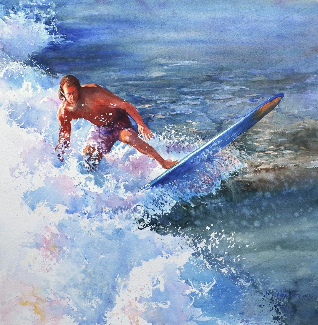Watercolor by Michael Holter.