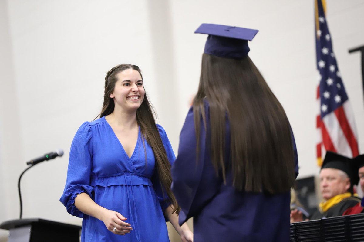 We close our week celebrating two members of our #TritonFamily! Each year we award the Golden Triton Award at Commencement to one faculty and one staff member! Congratulations to Nicole Fusco (Faculty) and Sydney Suntken (Staff) - thanks for all you do! 🔱💙 #TritonNation