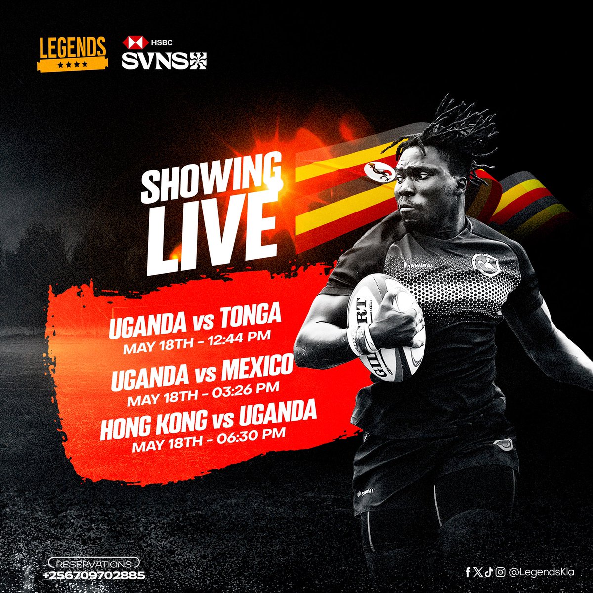 All games showing live on our screens 🏉 Come through early and catch all action Enjoy our Match Day Promos 🍻🍔 #RugbyWeekend #SupportLadyCranes7s #SupportRugbyCranes7