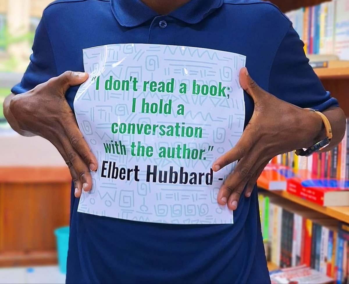 My Mantra when it comes to reading books. Thank you @NuriaBooks for the honour. @NuriaStore @bennetowuonda