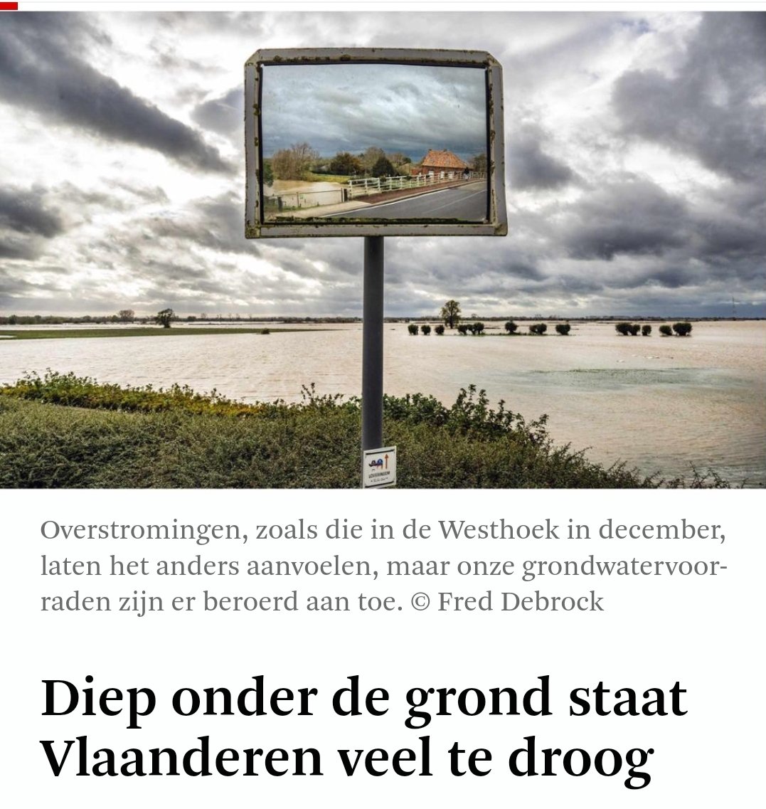 Exact. Water is dé uitdaging. Overstromingen, droogte en de waterkwaliteit. Om dat terug op rails te krijgen, zijn jarenlange en aanhoudende investeringen nodig. Natte natuur, veenherstel, ruimte voor water, hermeandering, minder pesticiden en nutriënten.

standaard.be/cnt/dmf2024051…