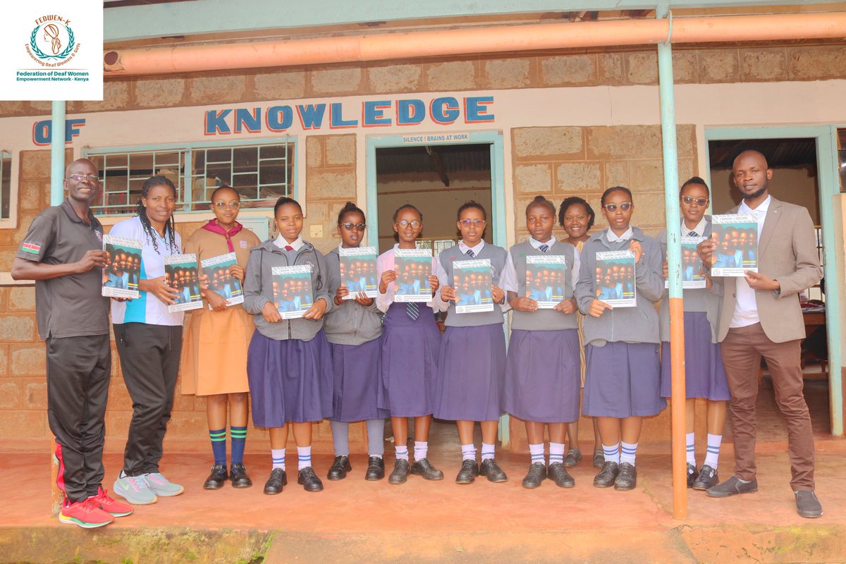 FedwenKenya's tweet photo. Empowering young minds for a brighter future. School outreach at Rev. Muhoro School for the Deaf.
#IKID
#adolescentsexualreproductivehealth
#deafcommunity
#deafempowerment
#SRHR
@wfd
@amplifyfund
@BlackFemFund
@nsdcc_kenya https://t.co/nR8AO8X4Wk