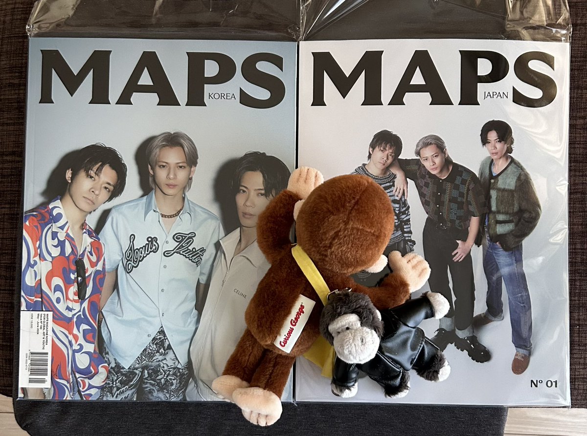 ｷﾀ━(ﾟ∀ﾟ)━😆
めちゃカッコイイ😭
本当に中の写真違う！
買えてよかった！

オシャレな写真の
雑誌ですね！
芸術音痴な私には
敷居が高く
普段はきっと手にする機会が
なかったであろう類いの
雑誌ですが
推し活は色々な世界へ私を
誘ってくれます。

#Number_i
#MAPS
#MAPSJAPAN
#MAPSKOREA