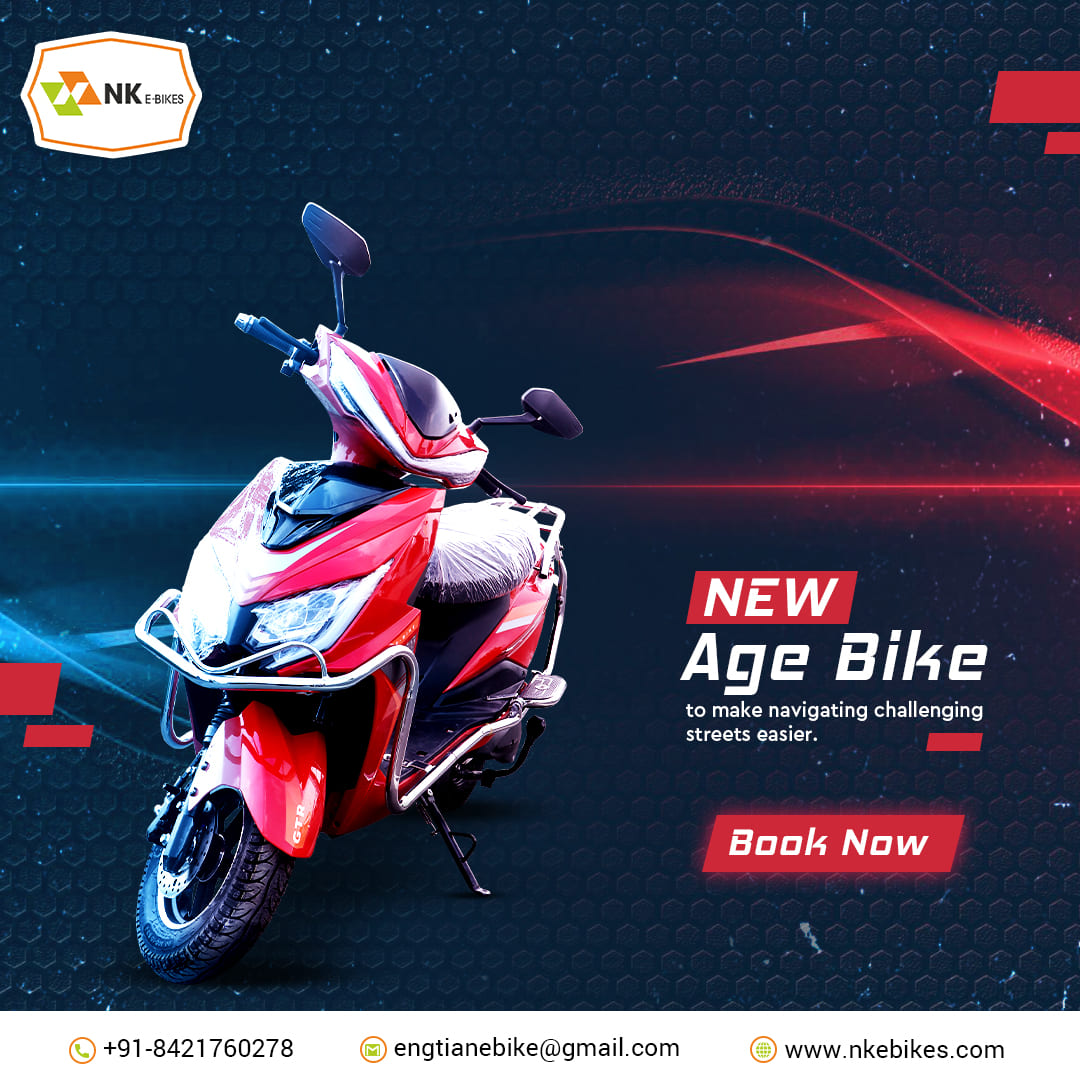 Say goodbye to commutes filled with stress and hello to effortless rides with our innovative New Age Bike. 🚴‍

𝖮𝗋𝖽𝖾𝗋 𝗇𝗈𝗐 𝖺𝗇𝖽 𝗌𝗍𝖾𝖺𝗅 𝗒𝗈𝗎𝗋 𝖽𝖾𝖺𝗅

#electricvehicles #Transport #CleanEnergy #LuxuryRide #GoGreen #Future #escooterlife #EcoFriendly #Mobility