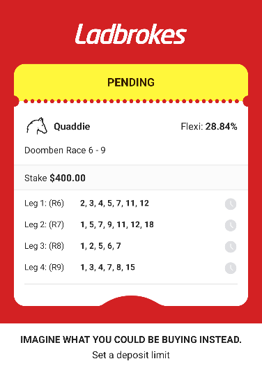MissdTheJump's tweet photo. Doomben Quaddie 🐎🎣 https://t.co/BzFESXcwGN