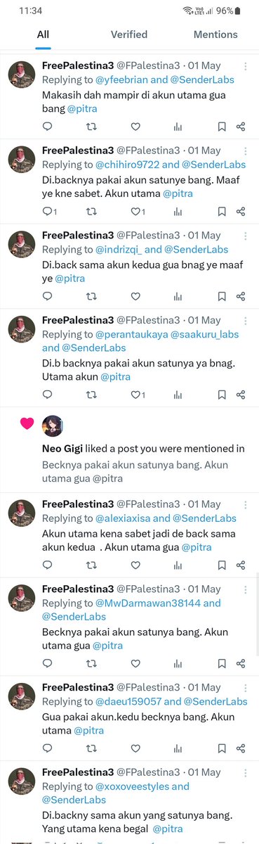 Gak pernah buka X, sekalinya buka ada aja yang ngaku2 gini. Yang di screenshot ini bukan akun gw yaaa.