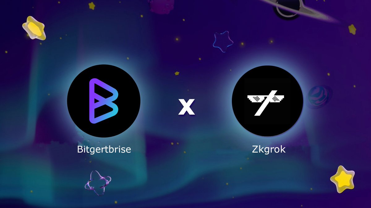 We are happy to announce our partnership with @bitgertbrise 🤝 $BRISE Coin and $ZKGROK have joined forces in a strategic partnership to revolutionize the crypto space. Together, we'll bring cutting-edge technology and innovation to our communities. #Bitgert #ZKGROK