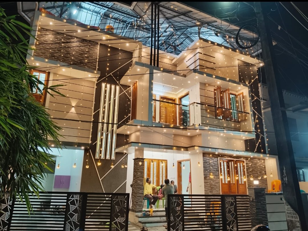 dav93civil's tweet image. 3D Elevation vs Real Elevation 
Contemporary Style Model 
Site Location: Thirumala, Trivandrum.
#archilovers #3dvisualizer #kerala