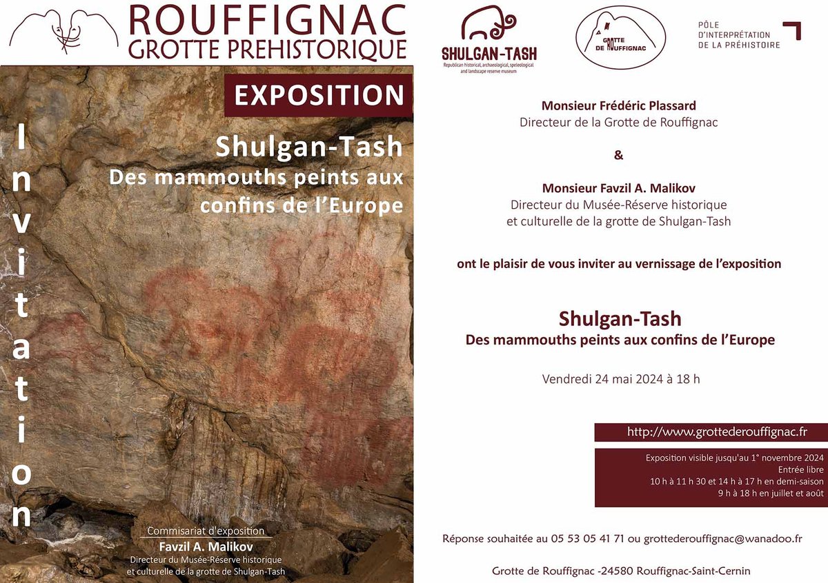 Mammoths of  Bashkortostan in Rouffignac cave, from May 24th to November 1st