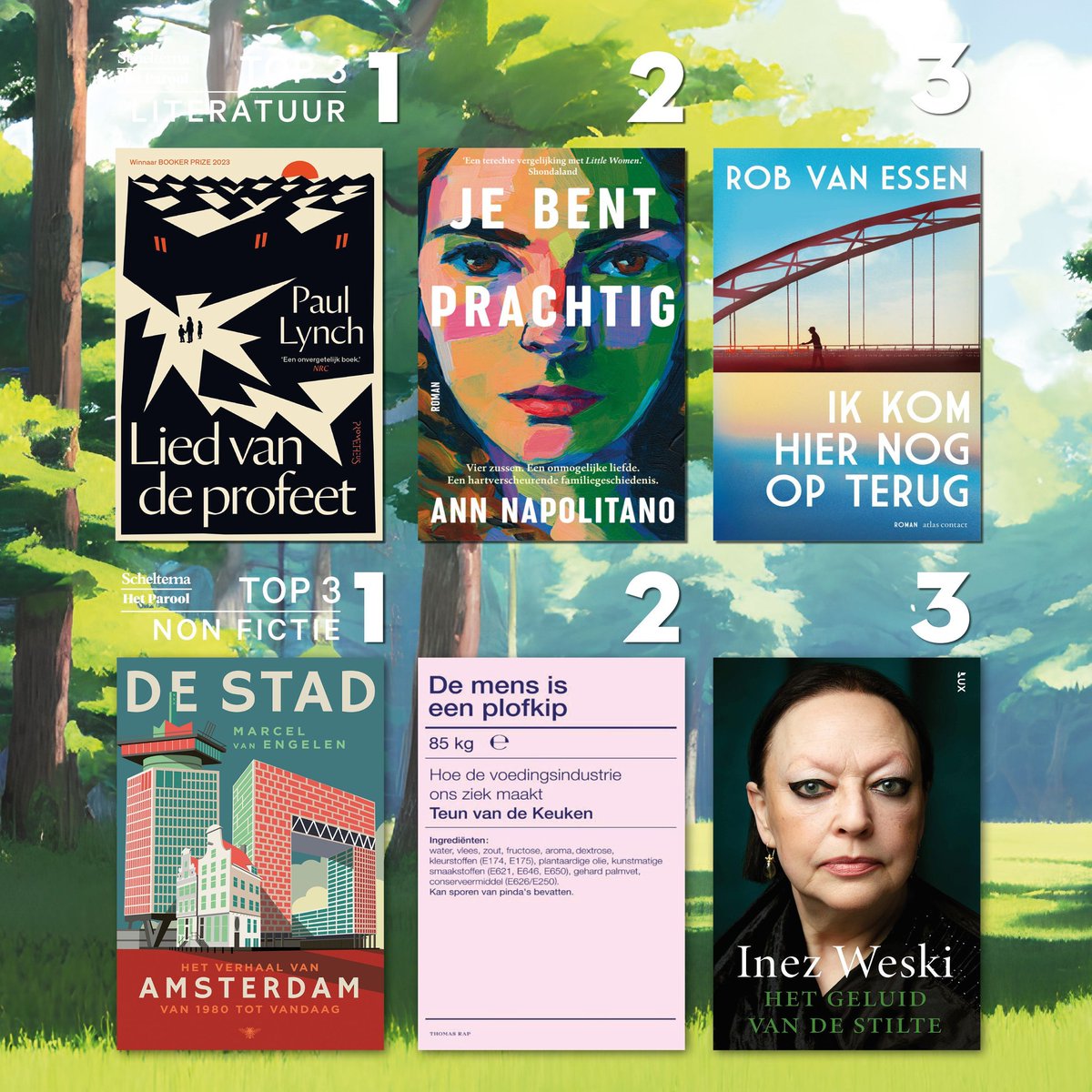 Het is weer tijd voor de Parool Top10! Nieuw in de top drie is 'Ik kom hier nog op terug'. Benieuwd naar het complete overzicht? Kijk snel op onze website. Een heel fijn weekend vol leesplezier toegewenst!
buff.ly/37z4cy4