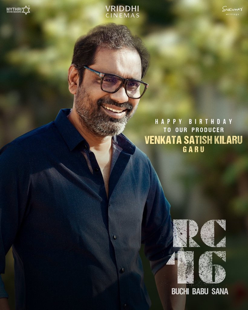 Happy Birthday dear Satish Sir ❤️🙏🏽 Wishing you a year filled with success, joy, and countless memorable moments! @vriddhicinemas