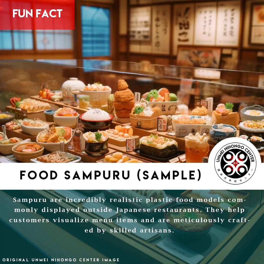 Japanese plastic food models, known as 'sampuru' (from the English word 'sample')

Click link to Pre enroll:
 forms.gle/ENPRJ2CFkbM4uz… 

#Japan #JapaneseLanguage #Japanese #LearnJapanese #Nihongo #JapaneseLanguageSchool #JapaneseCulture #studyjapanese #UnmeiNihongoCenter #sampuru