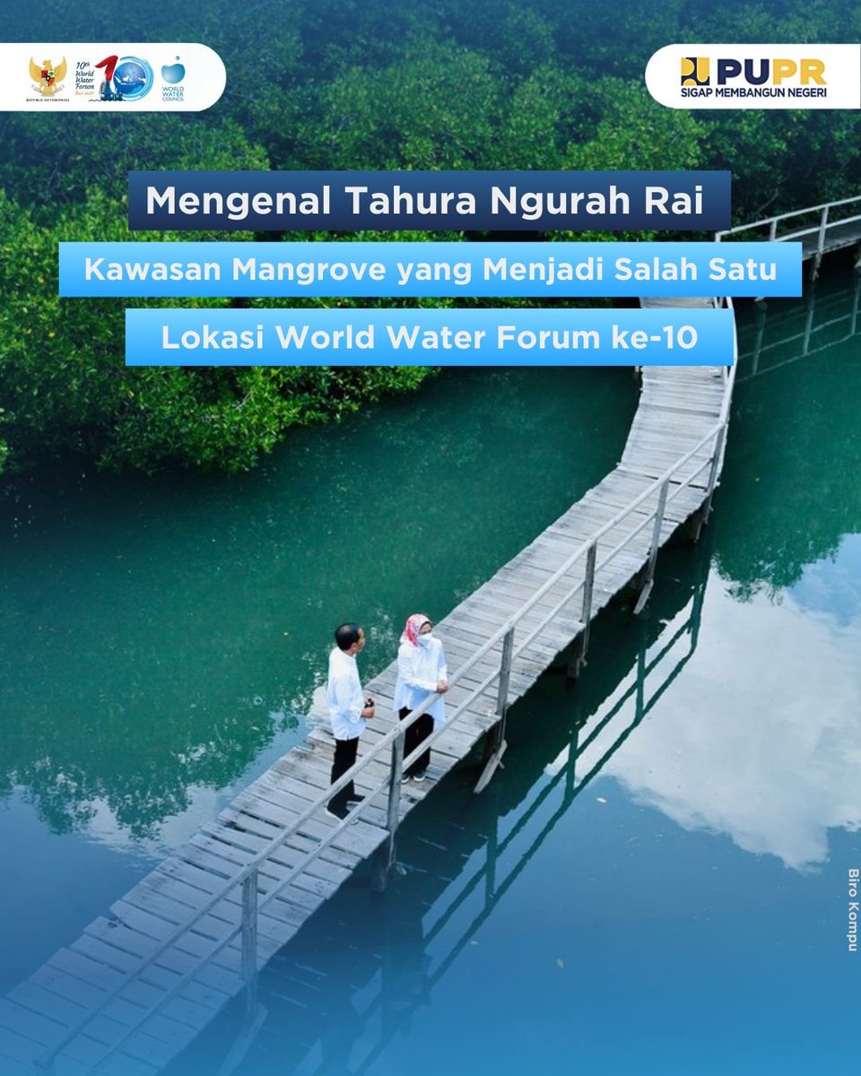 #SahabatPUPR, Taman Hutan Raya (Tahura) Ngurah Rai yang merupakan satu-satunya hutan raya di Bali akan menjadi salah satu lokasi kegiatan delegasi dalam World Water Forum ke-10.

#SigapMembangunNegeri
#10thWorldWaterForum
#WaterForSharedProsperity
