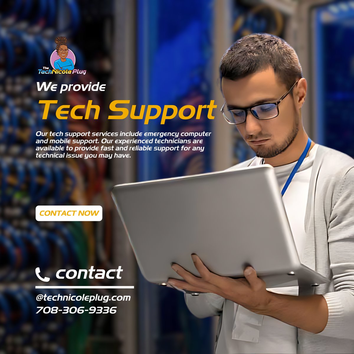 technicoleplug's tweet image. Tech Support

We fix your tech emergencies! Computers &amp;amp; mobiles. Fast, reliable support by experts.

Learn More : technicoleplug.com

#TechSupportHero #EmergencyTechFix