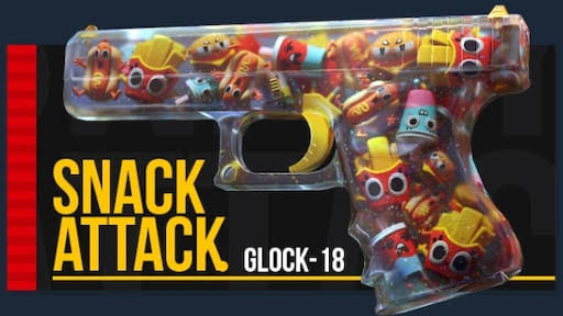 🎁Glock-18 | Snack Attack (Factory New) 23$🎁 ❤️TO ENTER; ✅Follow me + @SlaxGiveaways ✅Like and RT pinned post ✅Tag a friend ⌛Giveaway ends in 5 Days! #CSGOGiveaway #csgofreeskins #CSGO #csgoskinsgiveaway #CS2