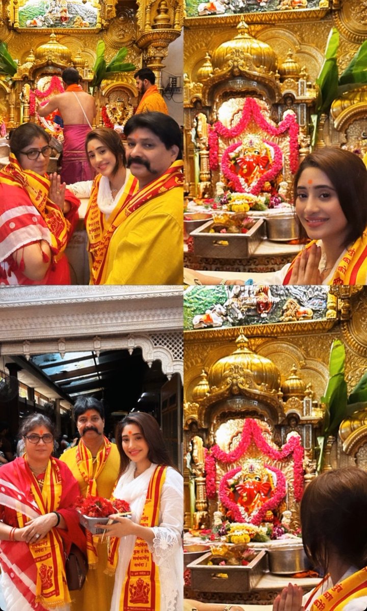 Seeking blessings at the temple on the special day ! 
#HappyBirthdayShivangiJoshi 

#ShivangiJoshi