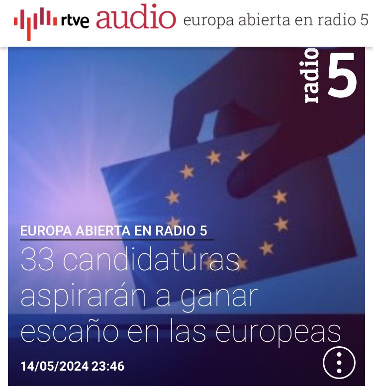 Hacemos una fotografía rápida de como es la oferta española hacia Europa en @EuropaAbierta rtve.es/play/audios/eu…