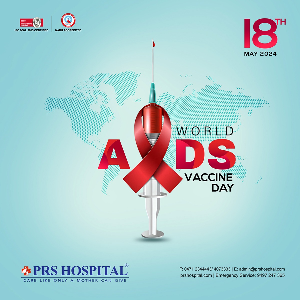 'Together, we can end AIDS'

#VaccineAwareness #AIDS #AIDSvaccineday #healthy #prshospital #besthospital #aidsprevention