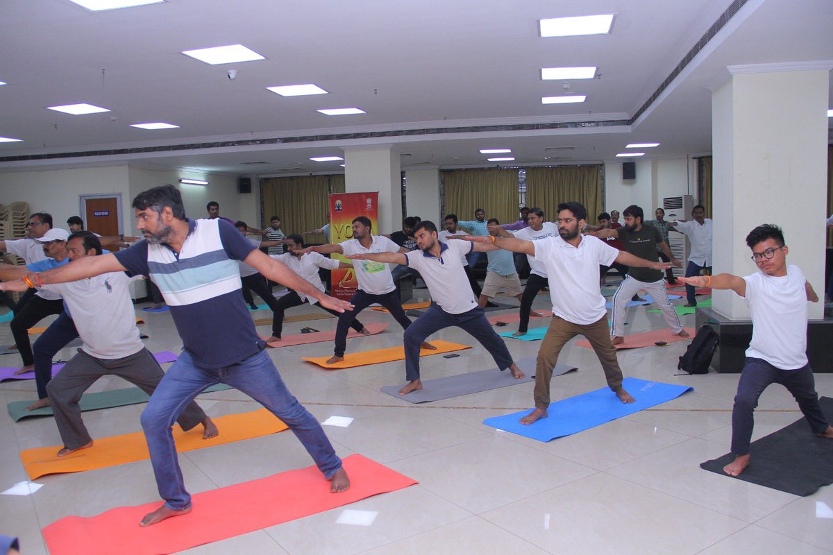 As part of the 1-month countdown to International Day of Yoga, a rejuvenating yoga session was organized on May 18, 2024, at Income Tax Towers in Hyderabad by Pr. CCIT, AP&TS. The event was graced by senior officers and officials from Andhra Pradesh and Telangana.