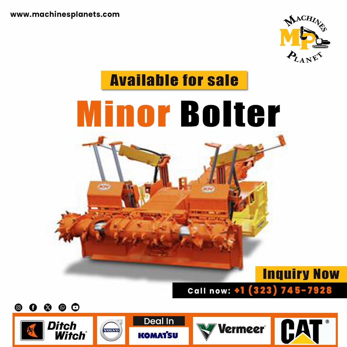 MachinePlanet0's tweet image. Minor Bolter

Contact Us: 775-742-6242
Email: machinesplanet0@gmail.com
Visit Now: machinesplanets.com

#machinesplanetllc #machines #minorbolter #viral #salesavailable #bolter #minor