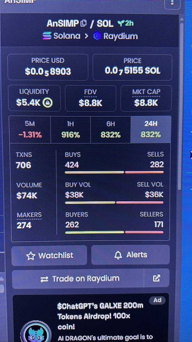 $AnSIMP

9XKVAudySYfR6coiBvBk8hkWziVCuNuUZkNsWHk7hfBT $Sol $Solana