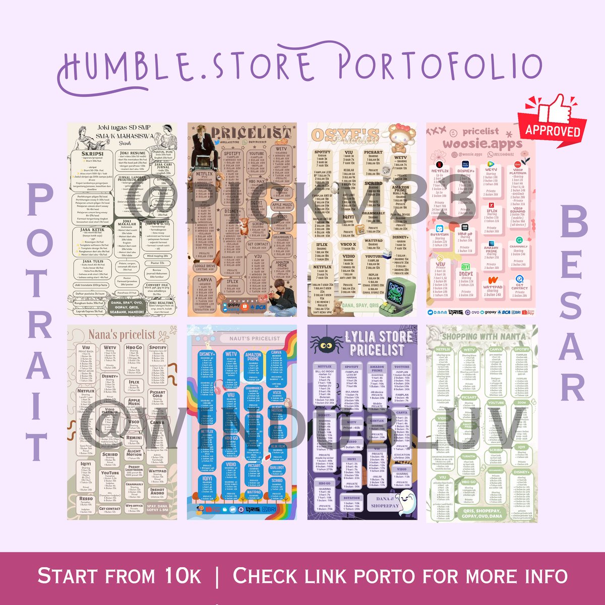 windubluv's tweet photo. @bwjqt Hadirr kak, start 7k aja nih🤗

✅ Req font/logo
✅ Req elemen
✅ Req tema

Katalog: https://t.co/8zO2qeuxKk https://t.co/kwtXivlYx1